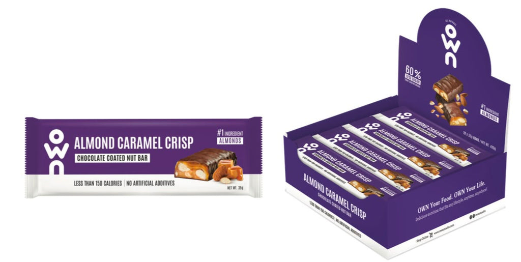 OWN Almond Caramel Crisp Bar Box