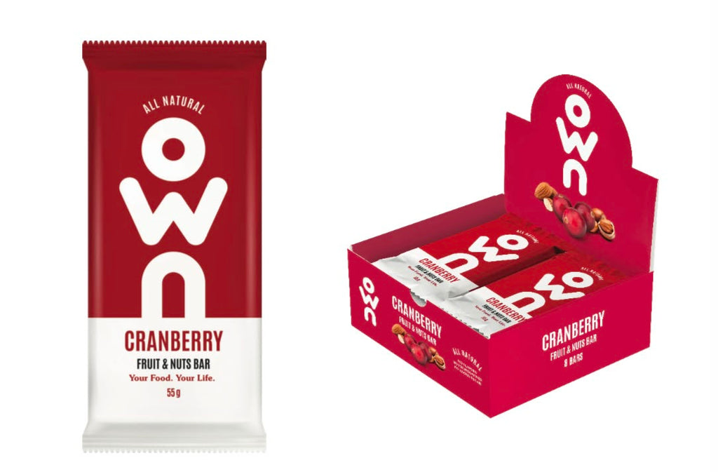 OWN Cranberry Fruit & Nuts Bar
