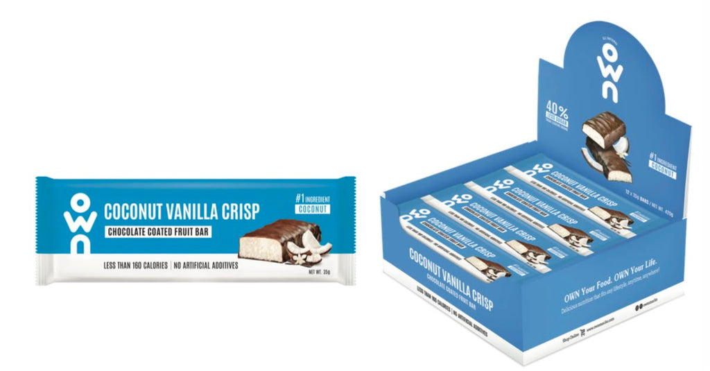 OWN Coconut Vanilla Crisp Bar Box