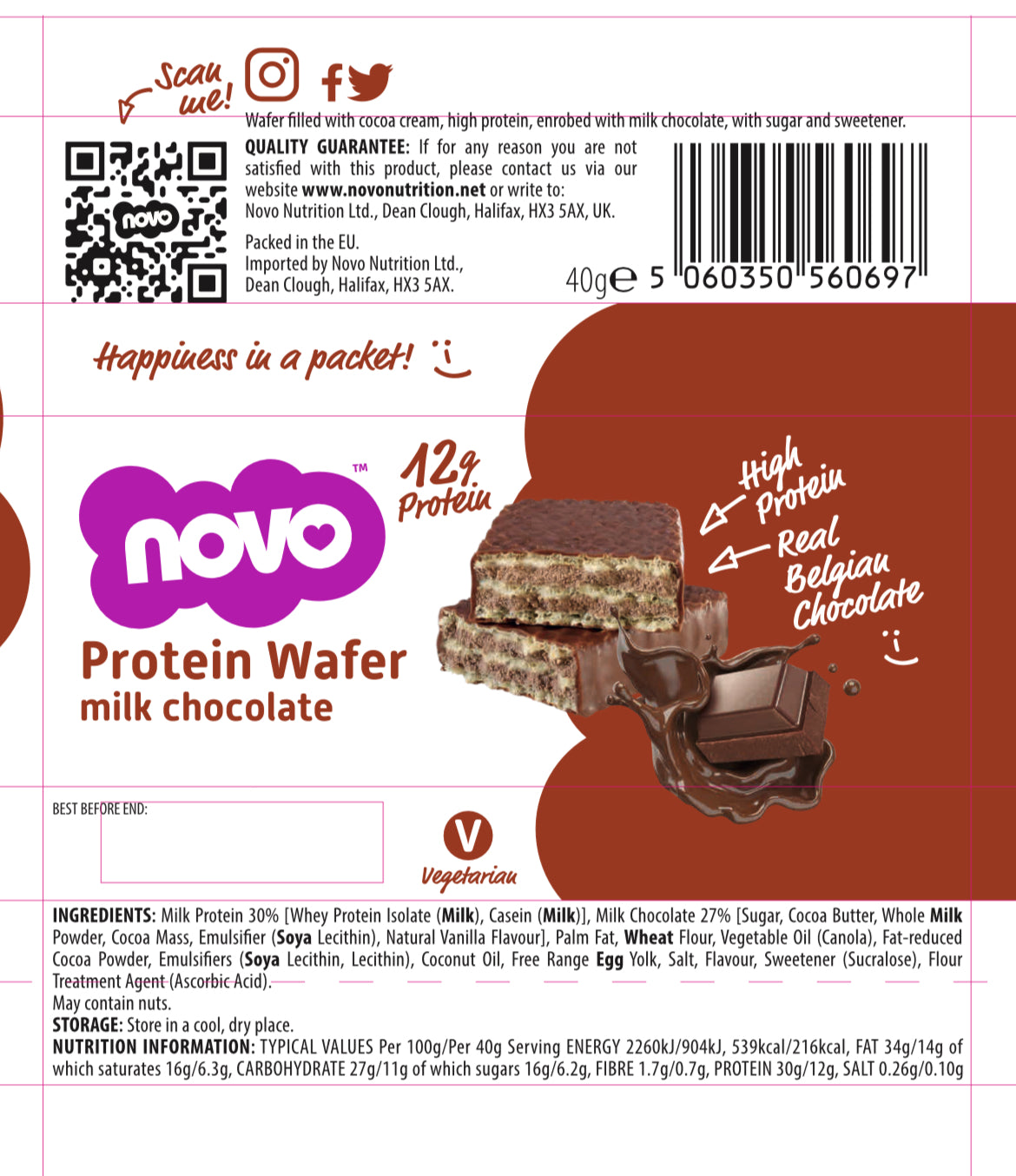 NOVO PROTEIN WAFER 40G