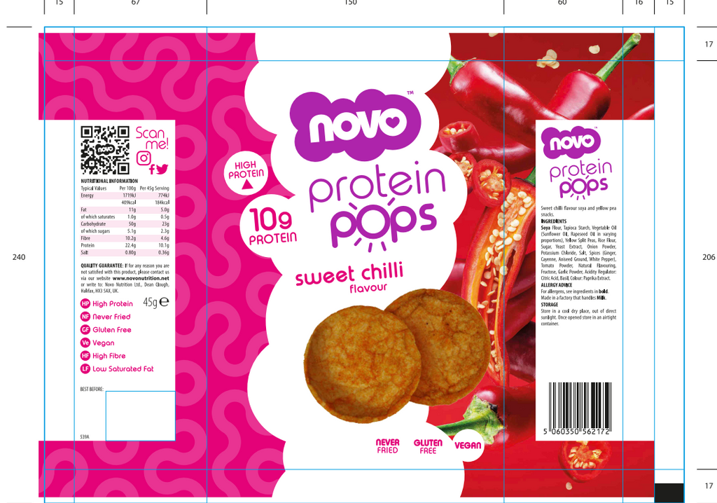 NOVO PROTEIN POPS 45G
